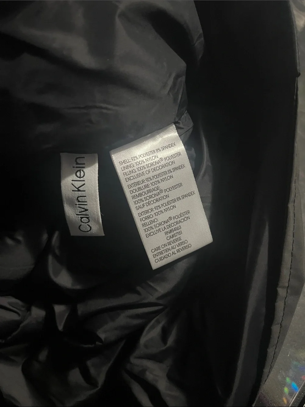 NWT  Calvin Klein Men's Stretch Medium Weight Moto Jacket In Black Sz XL